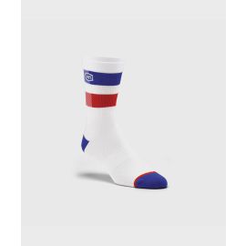 100% FLOW PERFORMANCE SOCKS WHITE